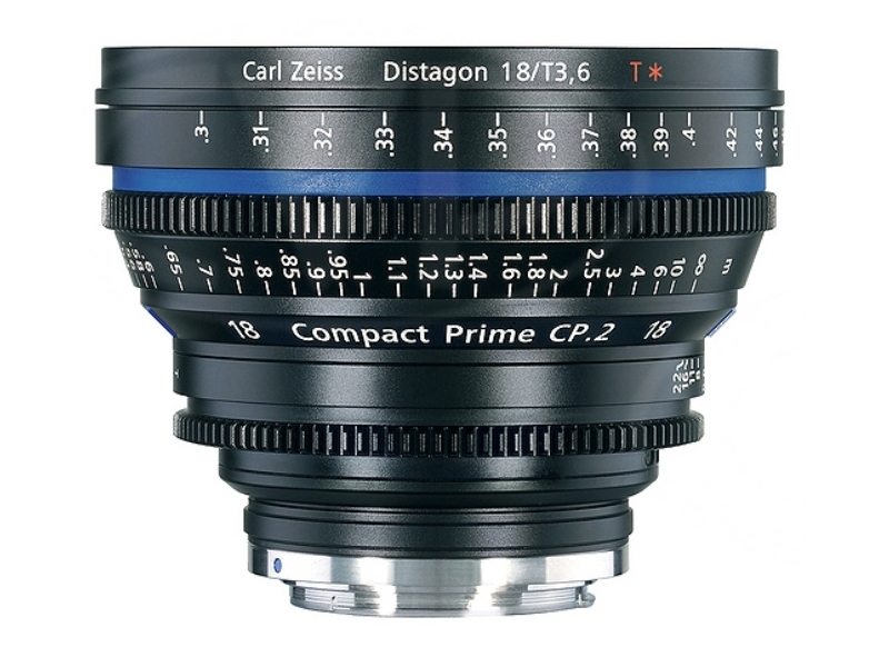 1 Objectif Zeiss CP.2 distagon PL 18 /T 3.6